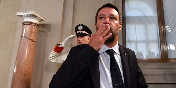 Matteo Salvini landet mit seiner Lega in der Opposition. Matteo Salvini