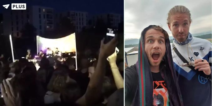 «079» im Gummiboot - Lo & Leduc überraschen Berner mit Geheimkonzert