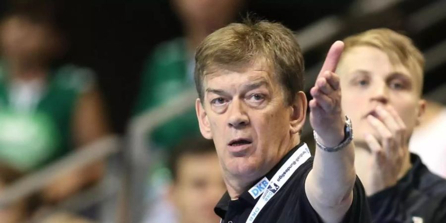 Das Team von Füchse-Trainer Velimir Petkovic verlor in letzter Sekunde mit 23:24 gegen Leipzig. Foto: Andreas Gora