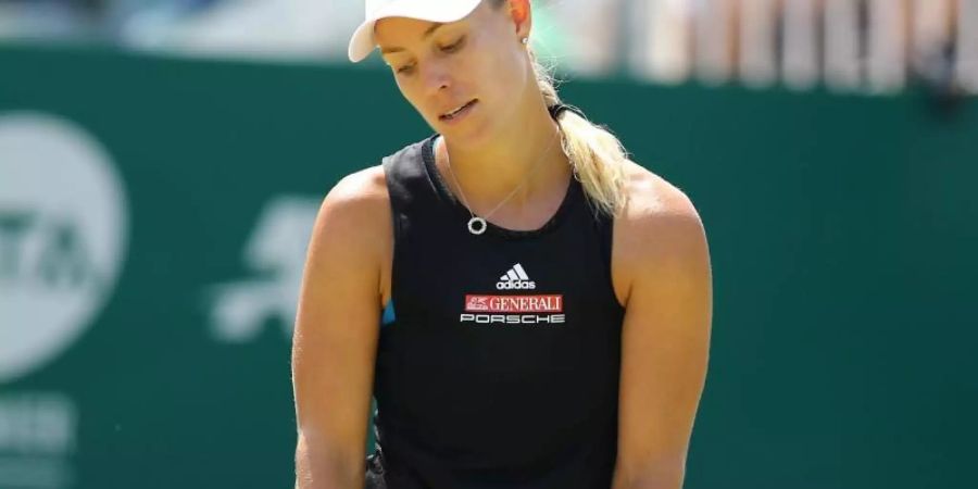 Angelique Kerber kassierte im Finale des Turniers in Eastbourne eine klare Niederlage. Foto: Gareth Fuller/PA Wire