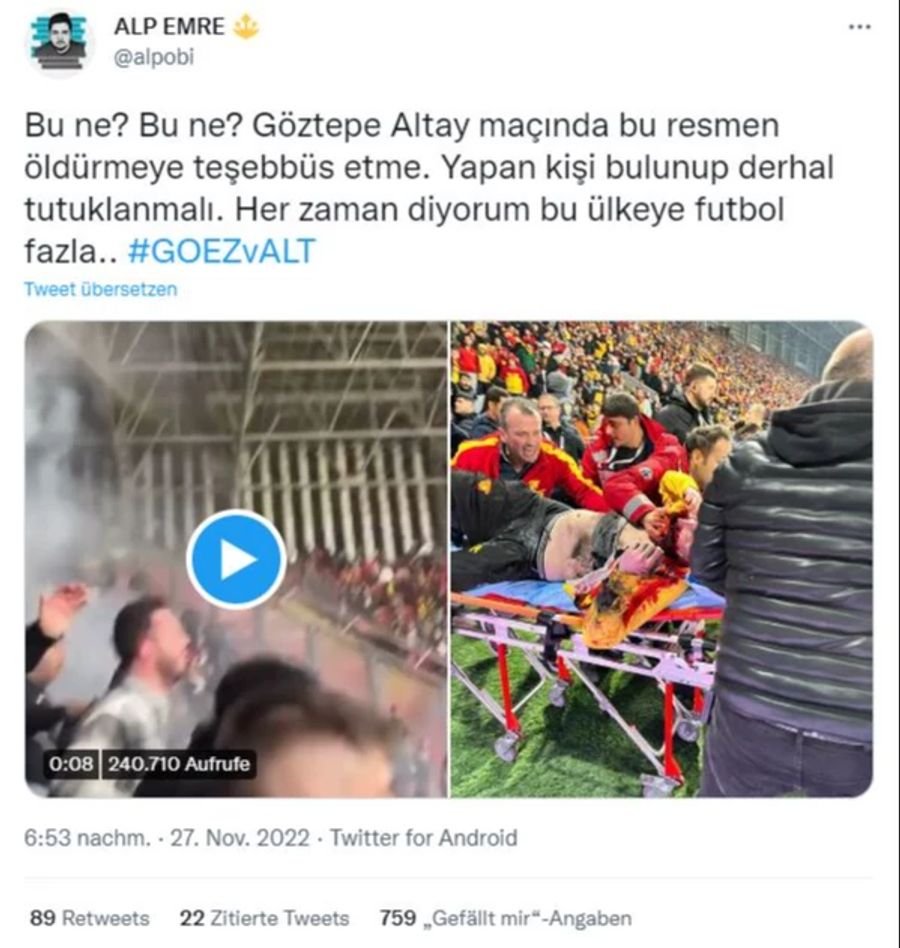 Altay Izmir Skandal-Derby