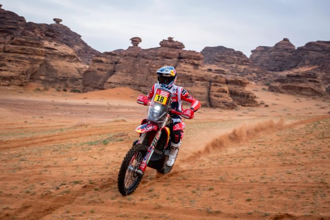 Daniel Sanders bleibt bei der Rallye Dakar der Gesamtführende in der Motorrad-Wertung. Daniel Sanders Rallye Dakar