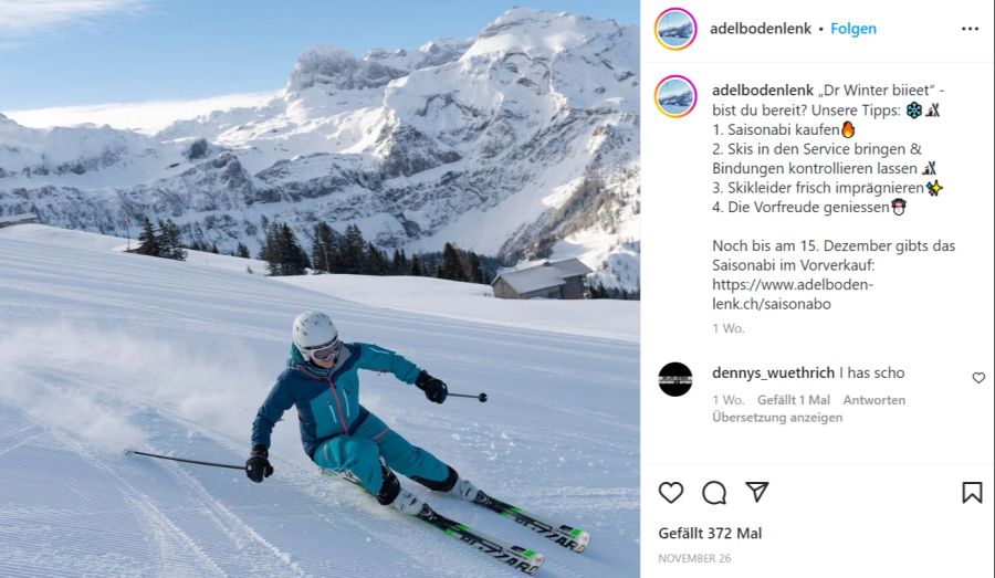 Aktuell herrscht im Skigebiet Adelboden-Lenk noch Wochenendbetrieb.