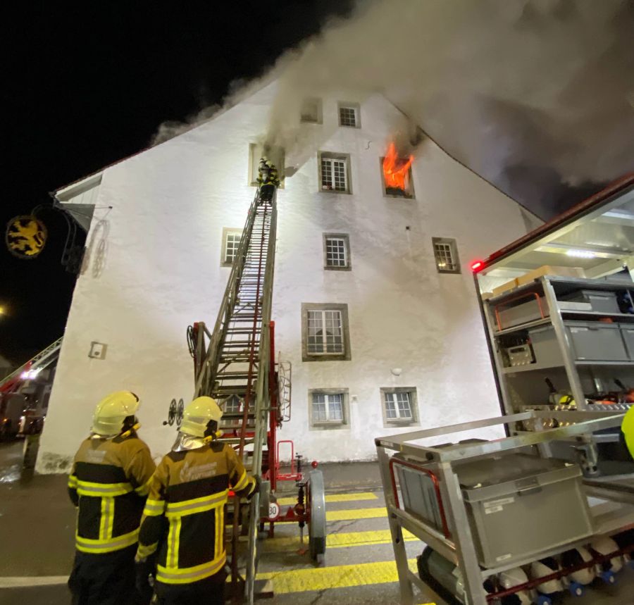 Der Brand ist am Samstagabend ausgebrochen.