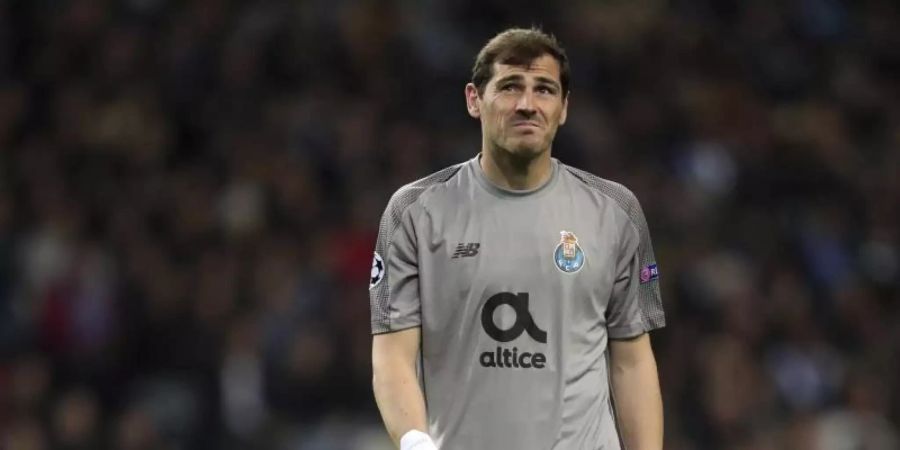 Torwart-Legende Iker Casillas beendete seine aktive Karriere beim FC Porto. Foto: Luis Vieira/AP/dpa