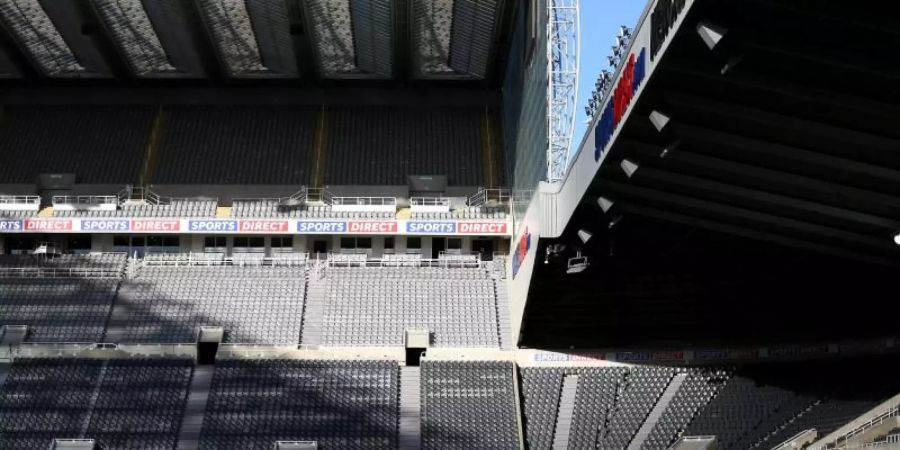 Wegen mehrerer Corona-Fälle fällt das Heimspiel von Newcastle United im St. James Park aus. Foto: Alex Pantling/PA Wire/dpa