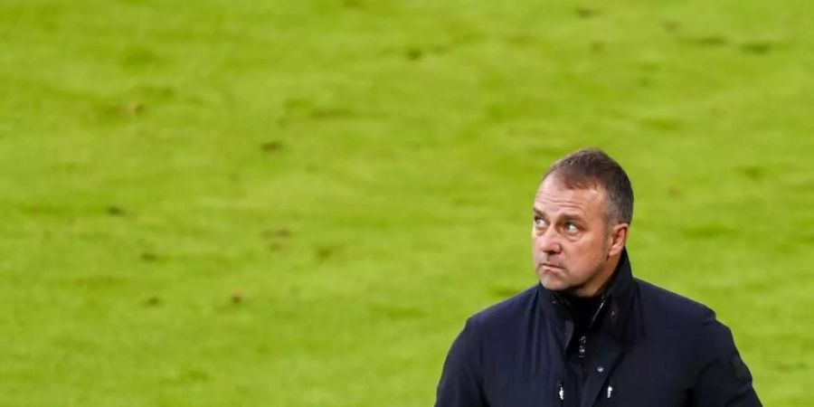 Für Hansi Flick stellt sich die Bundestrainer-Frage nicht. Foto: Lukas Barth/epa/Pool/dpa