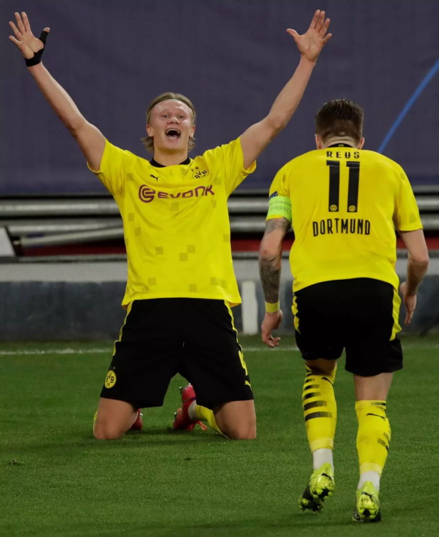 Noch vor der Halbzeit sorgt Haaland mit zwei Toren und einem Assist für den 3:1-Vorsprung.