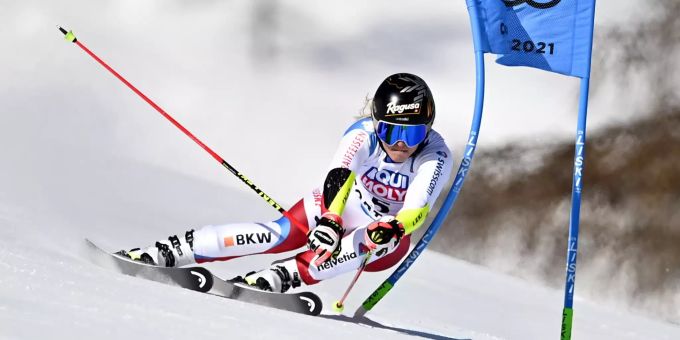 Lara Gut-Behrami im Riesenslalom an der Ski-WM in Cortina d'Ampezzo. Lara Gut-Behrami Cortina Riesenslalom