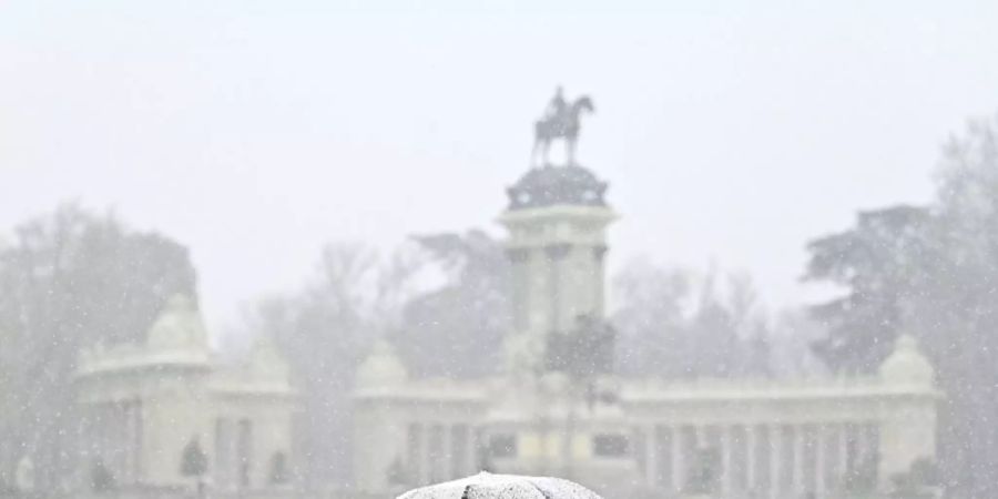 Winterwetter in Madrid