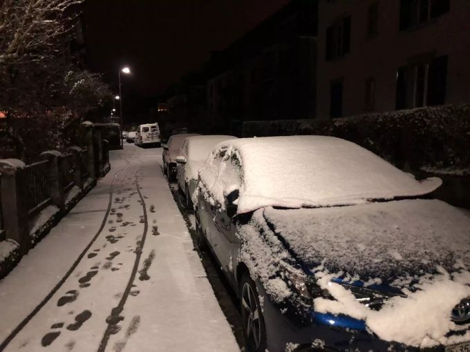 Schnee Stadt Bern