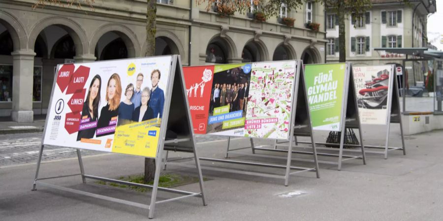 Gemeinderatswahlen Bern Plakate