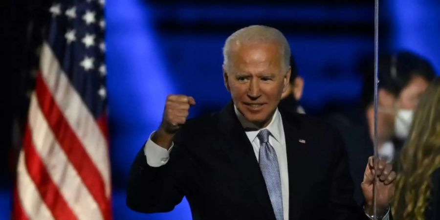 Joe Biden nach seinem Sieg bei der US-Präsidentschaftswahl