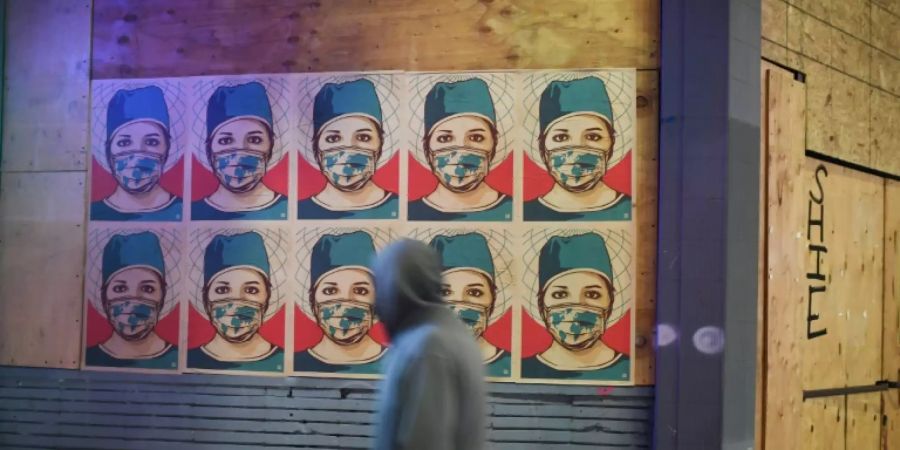Plakat für Ärzte und Pfleger in Los Angeles
