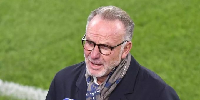 Bayern-Vorstandsvorsitzender Karl-Heinz Rummenigge gibt vor dem Spiel gegen Borussia Dortmund ein Interview. Foto: Martin Meissner/Pool AP/dpa Bayern-Vorstandsvorsitzender Karl-Heinz Rummenigge gibt vor dem Spiel gegen Borussia Dortmund ein Interview. Foto: Martin Meissner/Pool AP/dpa