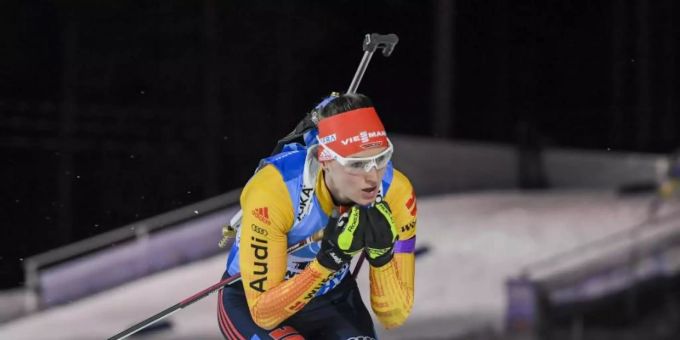 Biathletin Denise Herrmann lief in Finnland auf den zweiten Platz. Foto: Markku Ulander/Lehtikuva/dpa Biathletin Denise Herrmann lief in Finnland auf den zweiten Platz. Foto: Markku Ulander/Lehtikuva/dpa