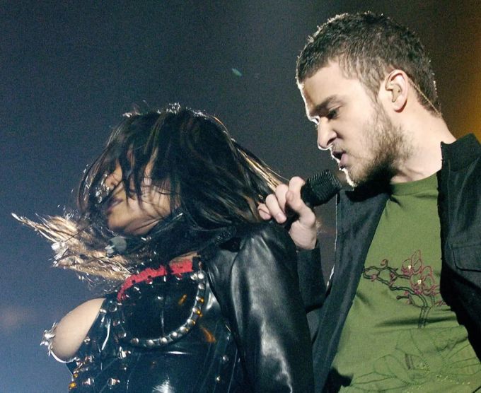 Janet Jackson und Justin Timberlake bei ihrem gemeinsamen Auftritt am «Super Bowl» 2004. Justin Timberlake