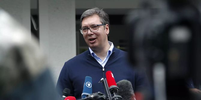 Präsident Aleksandar Vucic