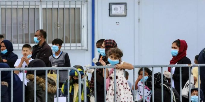 Flüchtlinge in Moria Flüchtlinge in Moria