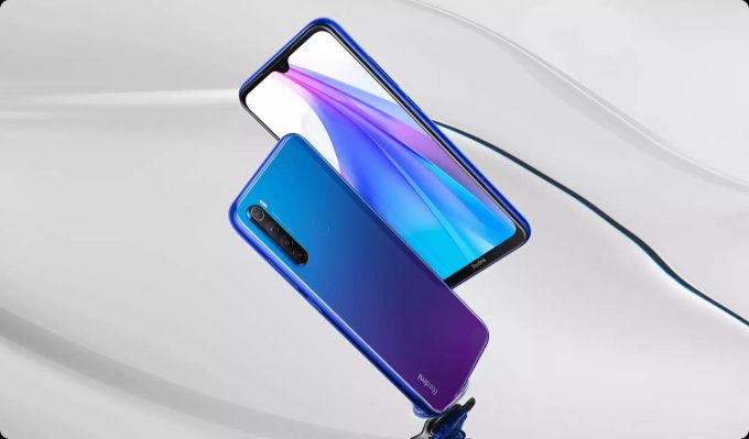 Das Redmi Note 8T in blau. Redmi Note 8T Xiaomi