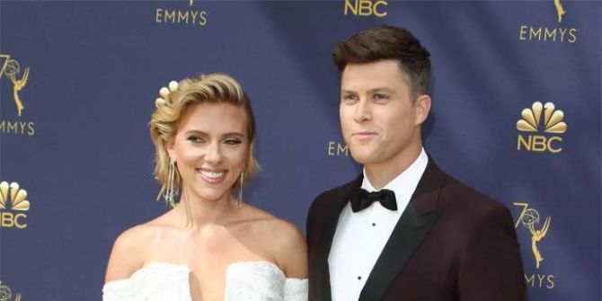 Scarlett Johansson Colin Jost