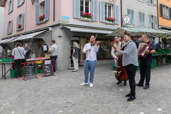 Musik am Wochenmarkt