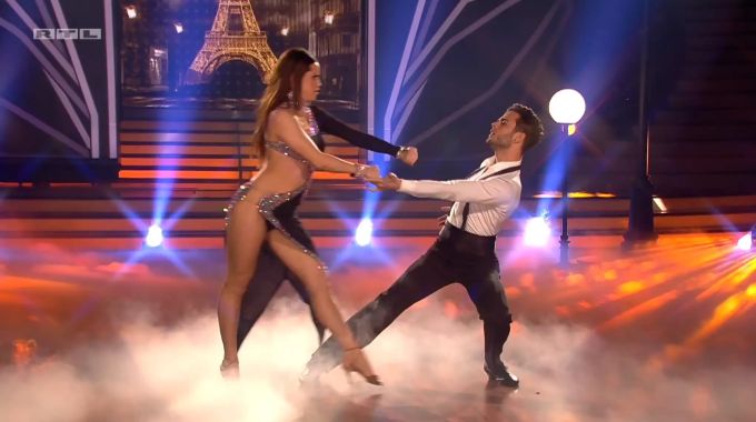 Luca und Christina gestern Abend auf dem «Let's Dance» Parkett. «Let's Dance» Luca Hänni