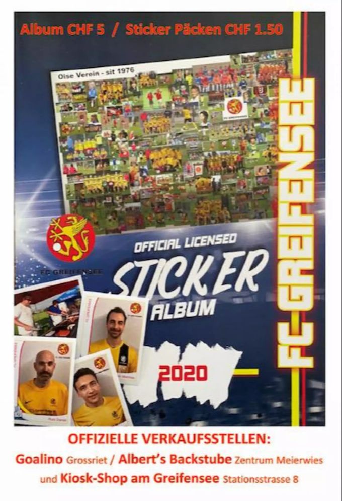 Das Album kann an drei Verkaufsstellen erworben werden. FC Greifensee