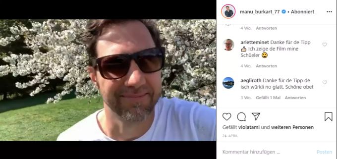 Bei Komiker Manu Burkart macht sich die Corona-Krise auf der Waage bemerkbar. Manu Burkart