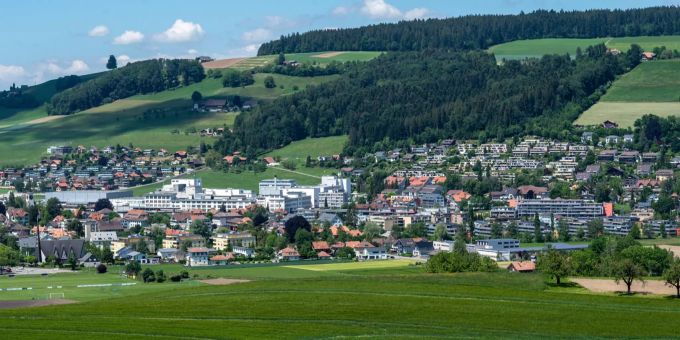 Blick auf Konolfingen. - Konolfingen Blick auf Konolfingen. - Konolfingen