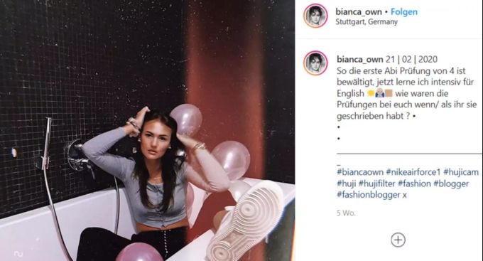 GNTM: Bianca gibt Infos zu ihren Prüfungen. Bianca