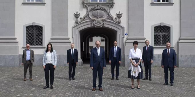 Die St. Galler Regierung. regierungsrat st. gallen