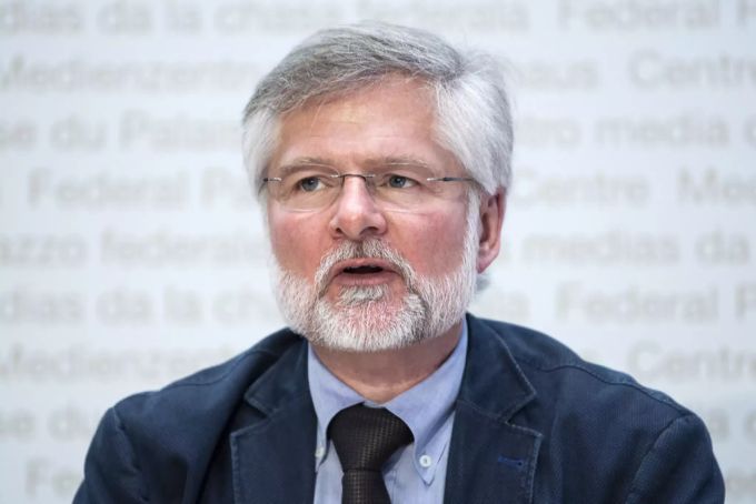 Rudolf Hauri, Kantonsarzt Zug, spricht während einer Medienkonferenz zur Situation des Coronavirus. Coronavirus
