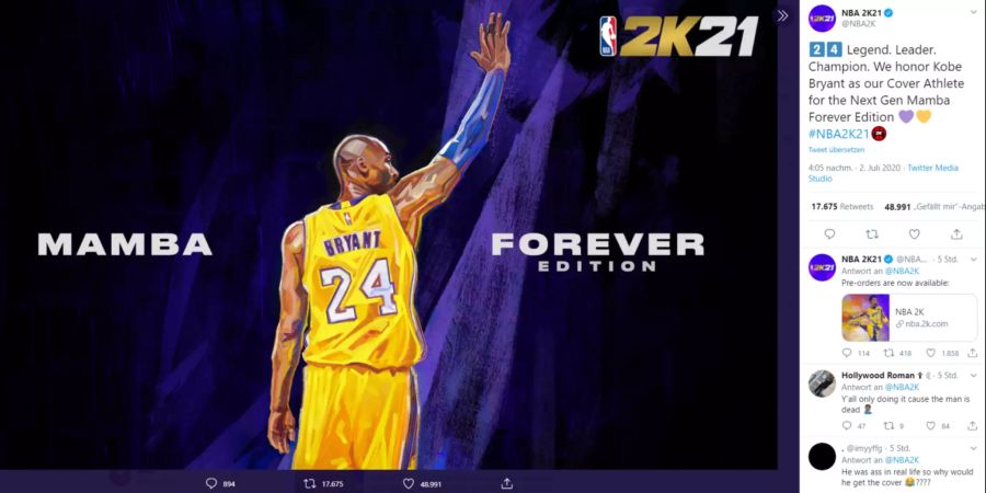 NBA 2K21 Kobe Bryant