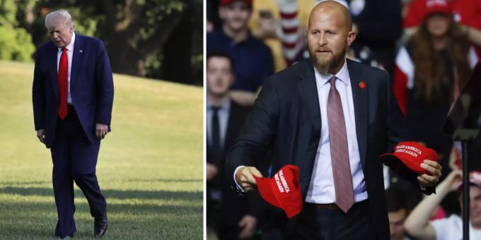 US-Präsident Donald Trump hat seinen Wahlkampfmanager Brad Parscale ersetzt. donald trump brad parscale
