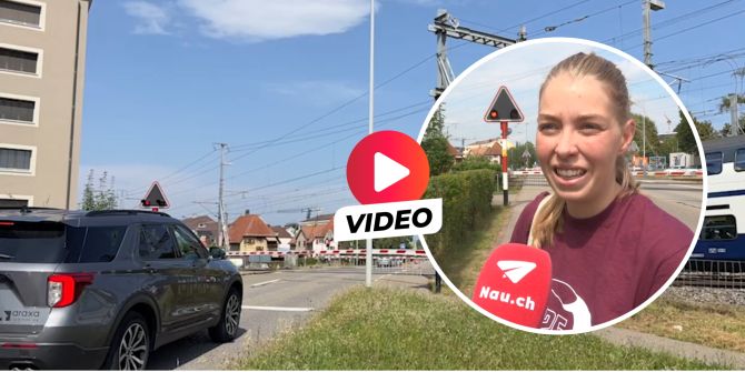 Bahnübergang mit Wartezeit