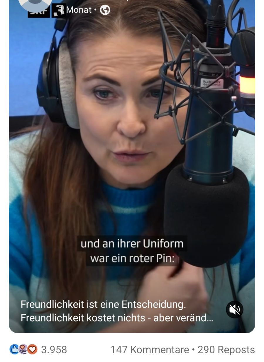 Der Freundlichkeits-Appell von SRF-Radiomoderatorin Judith Wernli wurde fast 4000 Mal geliked.