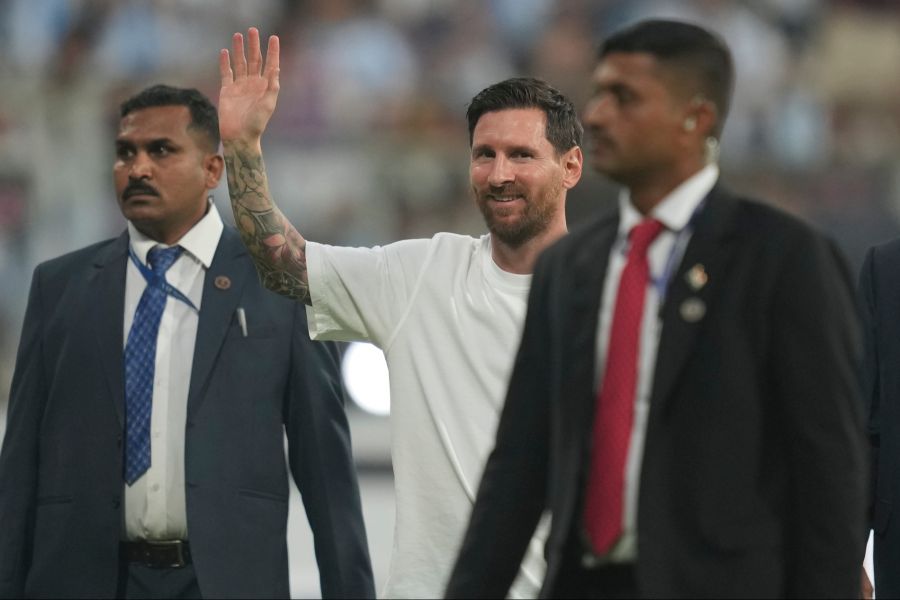 Die Stadiontour von Messi dauert noch bis und mit Montag.