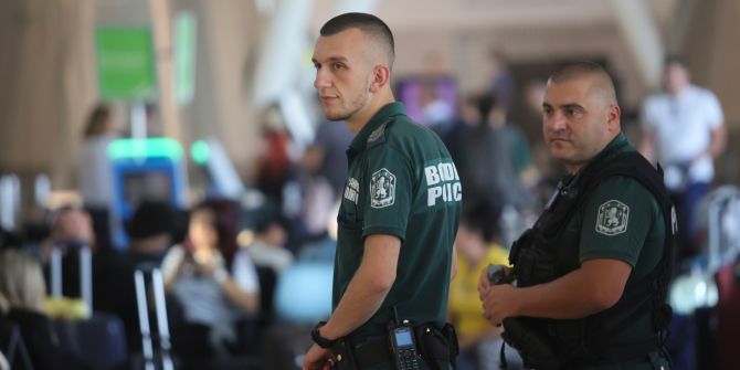 Grenzpolizisten am Flughafen Sofia