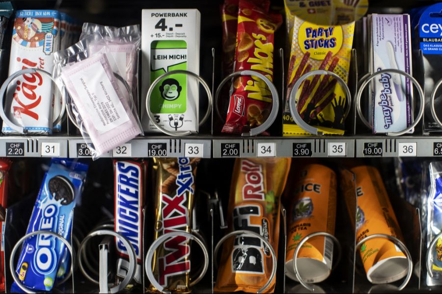 In den Selecta-Automaten finden sich viele ungesunde Snacks.