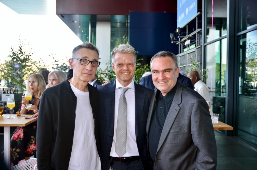 Drei Männer, ganz viel Klassik: Komponist Marc Andre, Jonathan Graf von Lucerne Festival, Star-Klarinettist Jörg Widmann.