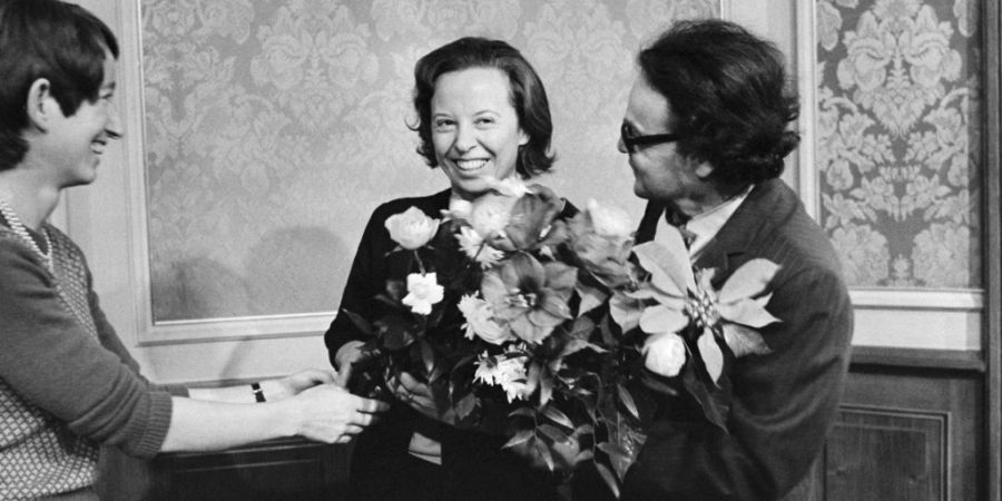 Margrith Bigler-Eggenberger (SP) bei der Wahl ins Bundesgericht im Dezember 1974. (Archivbild)