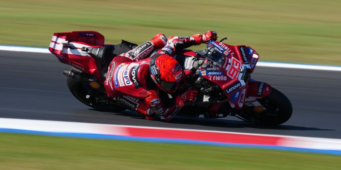 Der Spanier Marc Marquez ist in der MotoGP der Mann des Wochenendes.