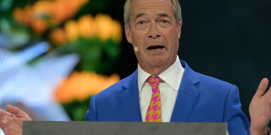 Der Vorsitzende der Partei Reform UK, Nigel Farage. Foto: Thomas Krych/AP/dpa/Archivbild
