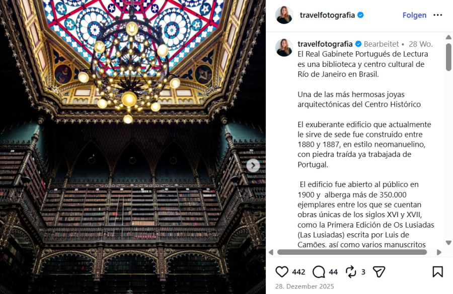 Real Gabinete Português de Leitura, Rio (Brasilien)