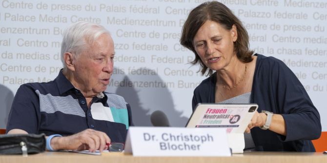 Christoph Blocher Monika Rüegger