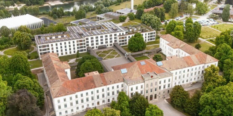 So sieht das Hauptgebäude der PDAG auf dem Areal Königsfelden in Windisch nach der Sanierung aus.