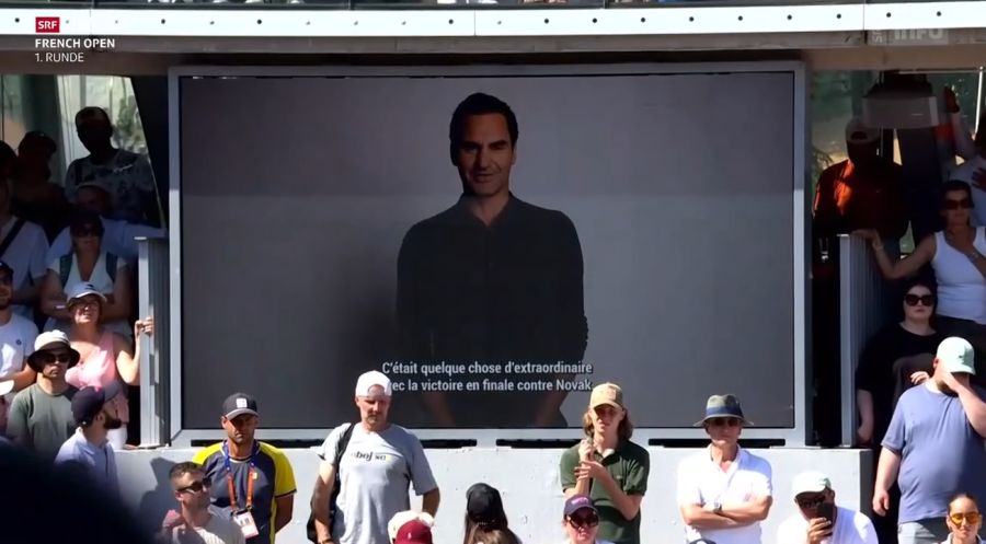 Auch Roger Federer meldet sich via Videobotschaft zu Wort.