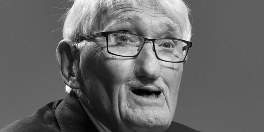 Jürgen Habermas, deutscher Philosoph, spricht im ZDF-Hauptstadtstudio. Foto: Arne Immanuel Bänsch/dpa
