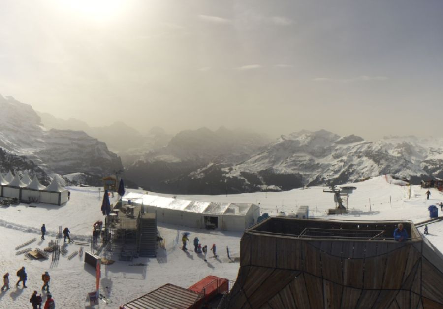 Auch auf dem Männlichen in Grindelwald wird die Fernsicht schlechter.